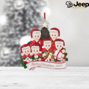 Custom Christmas Ornament Family of 3,4,5,6 Ornament 2024,Personalized House Family Christmas Ornament with Name,Christmas Decor Family Gift