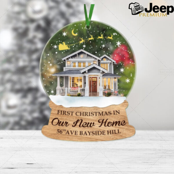 Custom House Photo Ornament, New House Ornaments, Family Ornament, Christmas Decor, New Home Ornament, Xmas Gift, Christmas Gift for Family