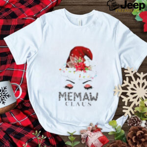 Cute Memaw Claus Retro Santa Claus Happy Merry Christmas T Shirt