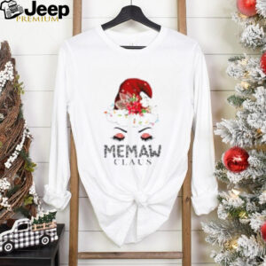 Cute Memaw Claus Retro Santa Claus Happy Merry Christmas T Shirt