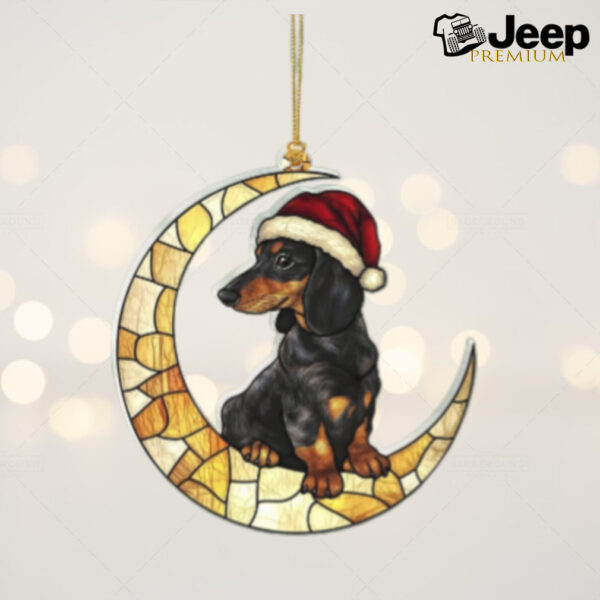 Dachshund Christmas Tree Acrylic Ornament, Funny Dog Christmas Ornament 2024, Dog Lovers Gift Idea Xmas Decor, Cute Sausage Dog Gifts