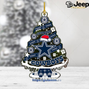 Dallas Cowboys Christmas Tree Acrylic Ornament