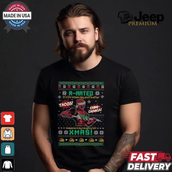 Deadpool R Rated Christmas Shirt