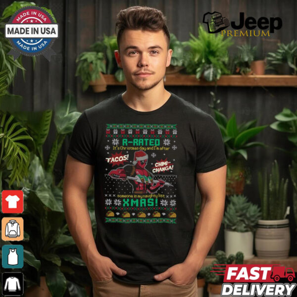 Deadpool R Rated Christmas Shirt