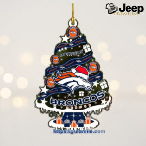 Denver Broncos Christmas Tree Acrylic Ornament