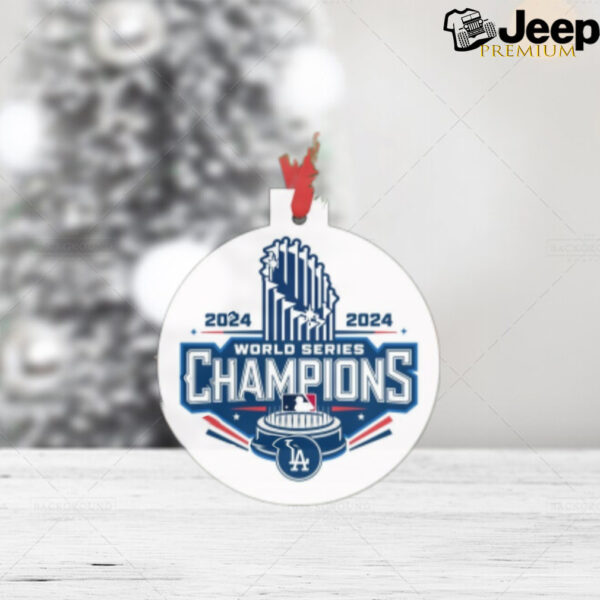 Dodgers World Series Champions 2024 Baseball Ornament for Christmas Tree Los Angeles Dodgers Baseball World Series LAD