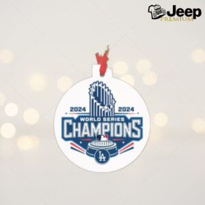 Dodgers World Series Champions 2024 Baseball Ornament for Christmas Tree Los Angeles Dodgers Baseball World Series LAD