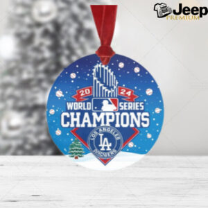 Dodgers World Series Champions 2024 Baseball Ornaments for Christmas Tree Los Angeles Dodgers Baseball World Series LAC