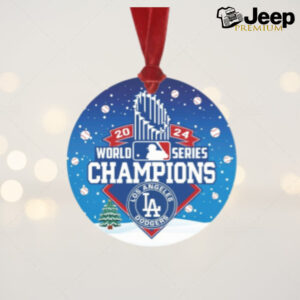 Dodgers World Series Champions 2024 Baseball Ornaments for Christmas Tree Los Angeles Dodgers Baseball World Series LAC