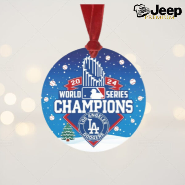 Dodgers World Series Champions 2024 Baseball Ornaments for Christmas Tree Los Angeles Dodgers Baseball World Series LAC