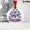 Dodgers World Series Champions Ceramic Christmas Ornament Los Angeles