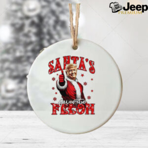 Donald Trump Santa’s Favorite Felon Christmas ornament