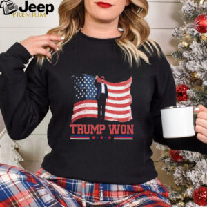 Donald Trump We Won Wins Inauguration 47th US President 2025 Election USA Flag Vintage t shirt