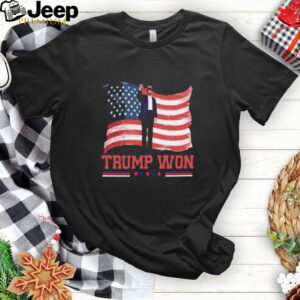 Donald Trump We Won Wins Inauguration 47th US President 2025 Election USA Flag Vintage t shirt