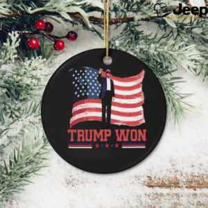 Donald Trump We Won Wins Inauguration 47th US President 2025 Election USA Flag Vintage t shirt