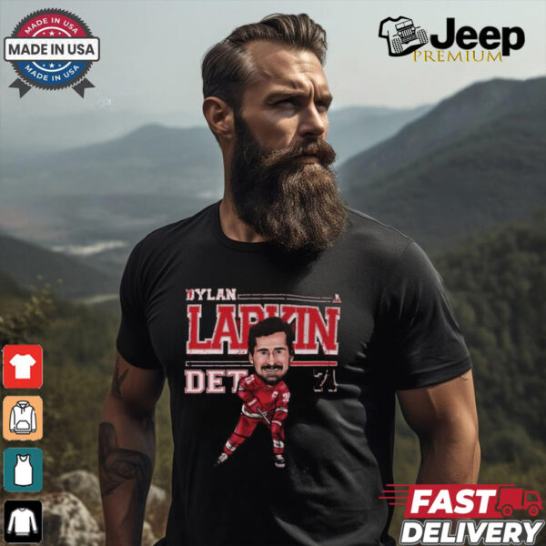 Dylan Larkin Detroit Red Wings Cartoon Shirt