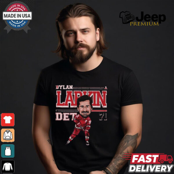 Dylan Larkin Detroit Red Wings Cartoon Shirt