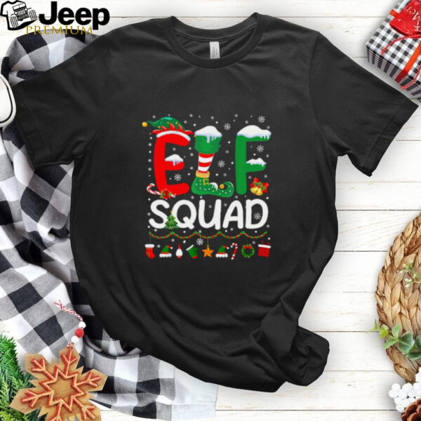 Elf Squad Christmas Family Matching Pajamas Kids Funny Xmas T Shirt