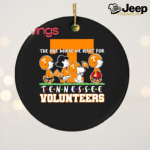 Friends Snoopy Tennessee Volunteers the one where we root ornament