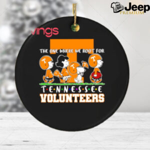 Friends Snoopy Tennessee Volunteers the one where we root ornament