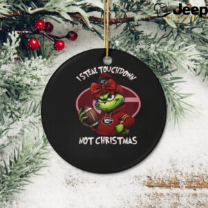 Georgia Bulldogs I Steal Touchdown Not Christmas Grinch 2024 Shirt