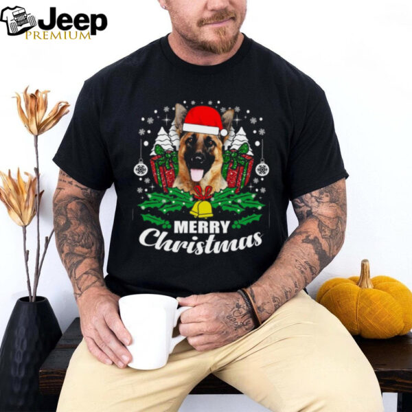 German Shepherd Merry Christmas Dog Lover Gift German Shepherd T Shirt