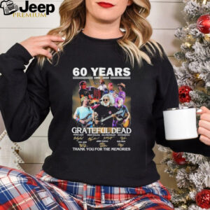 Grateful Dead 60 Years 1965 2025 Thank You For The Memories Signature Shirt