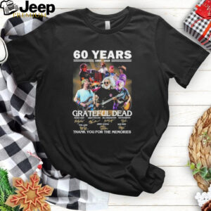 Grateful Dead 60 Years 1965 2025 Thank You For The Memories Signature Shirt