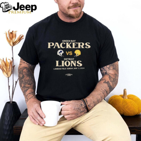 Green Bay Packers Vs Detroit Lions Lambeau Field Sunday Nov 3 2024 t shirt