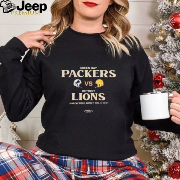 Green Bay Packers Vs Detroit Lions Lambeau Field Sunday Nov 3 2024 t shirt