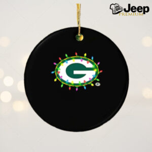 Green Bay Packers lights Holiday Christmas 2024 logo ornament