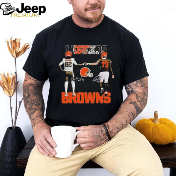 Greg Newsome II And Joe Thomas Legends Cleveland Browns T Shirt