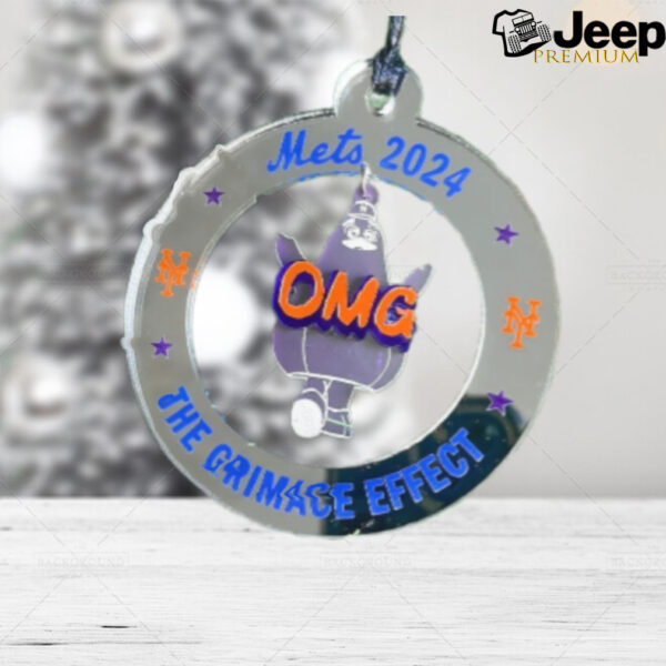 Grimace 2024 Mets Season Ornament, New York Baseball, Grimace Effect Ornament, Mets Baseball, OMG Christmas, New York Christmas Gift, NLCS