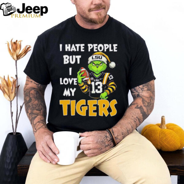 Grinch X Lsu Tigers I Hate People But I Love My Tigers Shirt