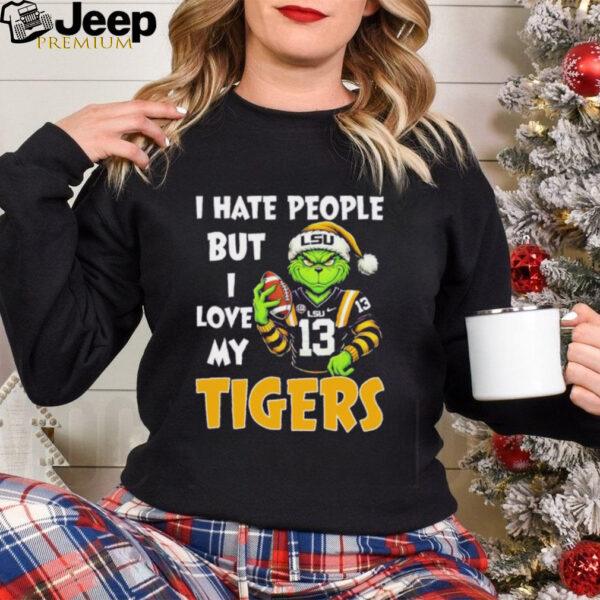 Grinch X Lsu Tigers I Hate People But I Love My Tigers Shirt