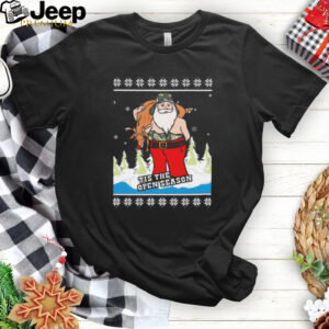 Hunting Santa Tis The Open Season Ugly Christmas Sweaters 2024 t shirt