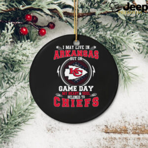 I May Live In Arkansas But On Game Day My Heart & Soul Belongs To Chiefs T Shirt