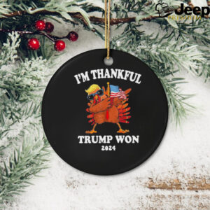 I’m Thankful Trump Won 2024 Thanksgiving Turkey Inauguration T Shirt