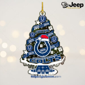 Indianapolis Colts Christmas Tree Acrylic Ornament