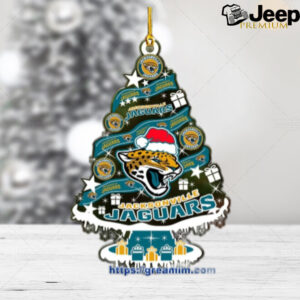 Jacksonville Jaguars Christmas Tree Acrylic Ornament