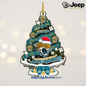 Jacksonville Jaguars Christmas Tree Acrylic Ornament