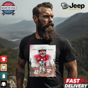 James Conner Arizona Cardinals NFL Missed Tackles Forced On Runs 42 Most In The NFL Poster t shirt