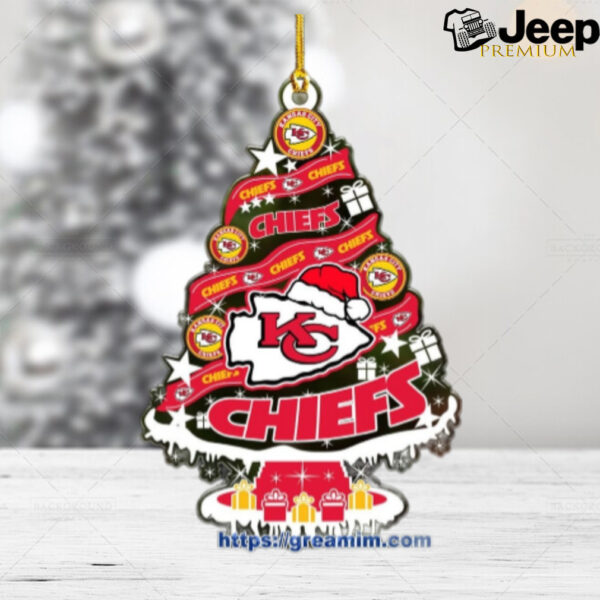 Kansas City Chiefs Christmas Tree Acrylic Ornament