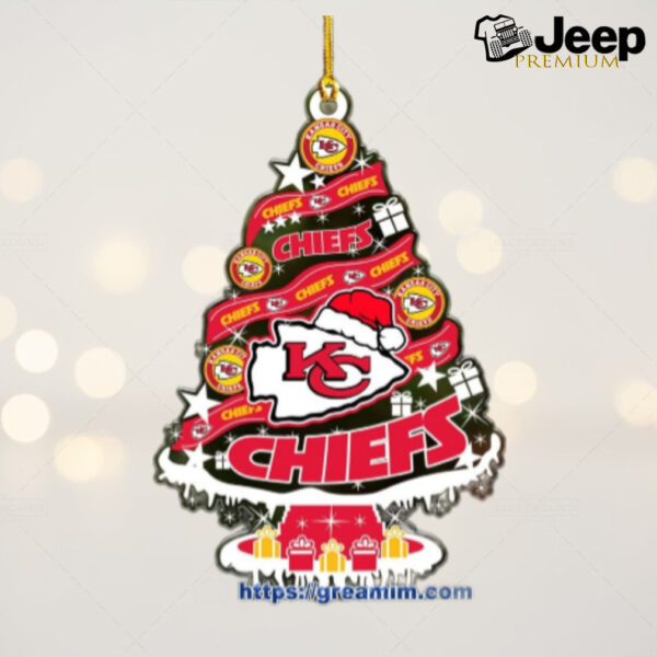 Kansas City Chiefs Christmas Tree Acrylic Ornament