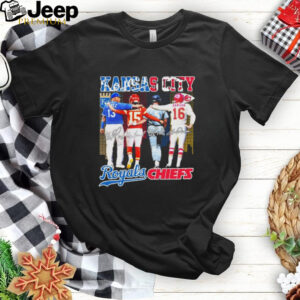 Kansas City Royals Salvador Perez, George Brett X Kansas City Chiefs Patrick Mahomes, Len Dawson Shirt