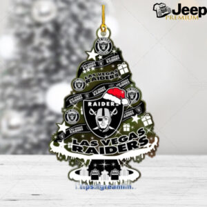 Las Vegas Raiders Christmas Tree Acrylic Ornament