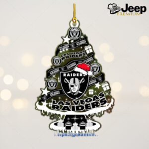 Las Vegas Raiders Christmas Tree Acrylic Ornament