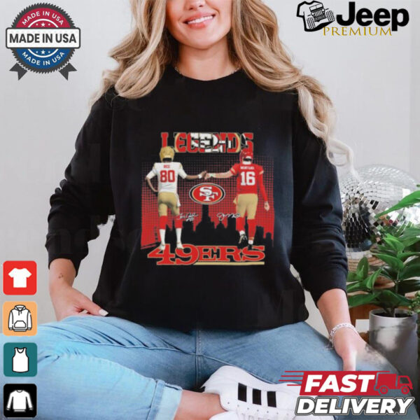 Legends Rice And Montana 49ers Shirt