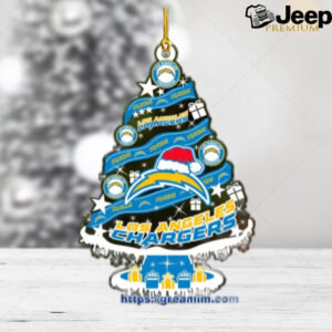 Los Angeles Chargers Christmas Tree Acrylic Ornament