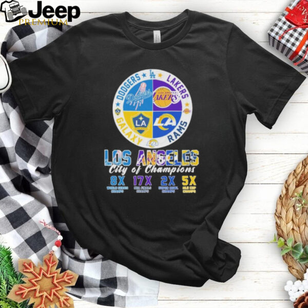 Los Angeles City Of Champions Los Angeles Dodgers x Los Angeles Lakers x Los Angeles Rams x LA Galaxy shirt